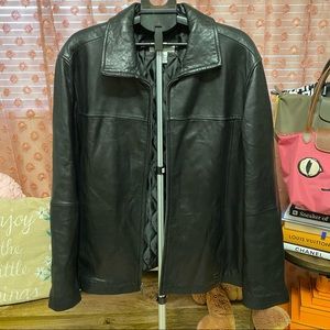 Calvin Klein Mens Leather Jacket